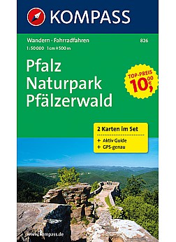 Pfalz, Naturpark Pfälzerwald (sada 2 mapy)  826