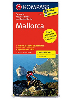 Mallorca (sada 2 mapy) mit Kurzführer  3500