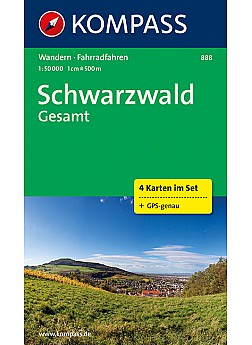 Schwarzwald Gesamt (sada 4 mapy)  888