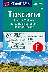 Toscana, Herz der Tscana (sada 4 map) 2440