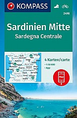 Sardinien Mitte, Sardegna Centrale (sada 4 map)  2498