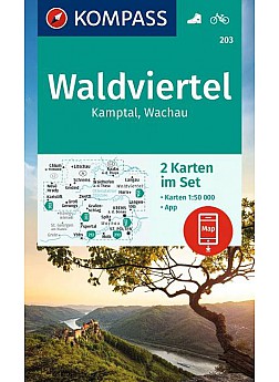 Waldviertel, Kamptal, Wachau  (sada 2map)  203