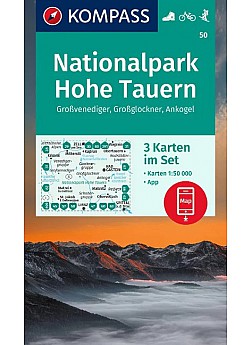 NP Hohe Tauern, Großvenediger, Großglockner, Ankogel (sada 3 map)  50
