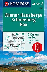 Wiener Hausberge, Schneeberg, Rax (sada 2 map)  228